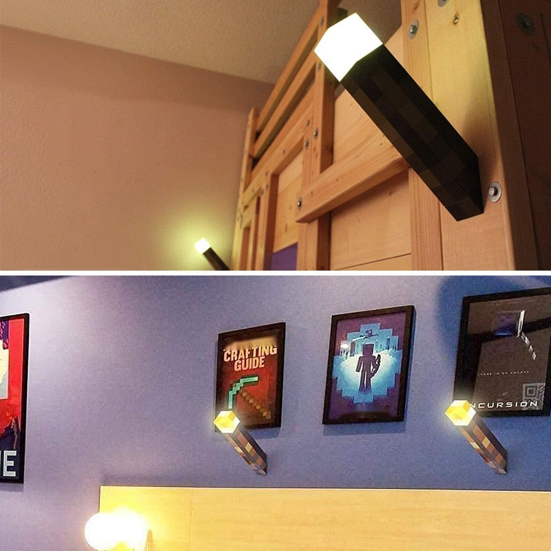 Lampe Torche LED Minecraft