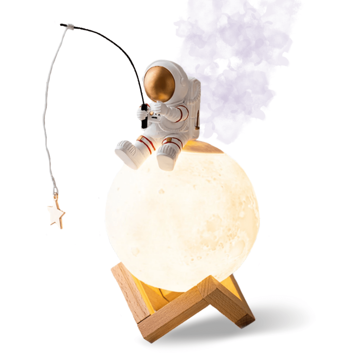 Humidificateur Lampe Lune & Astronaute