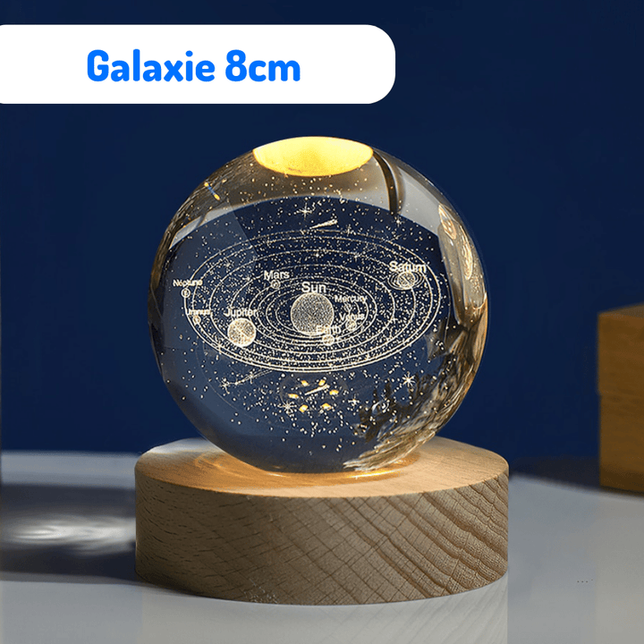 Lampe Boule de Cristal Galaxie | COSMIC™ - petites-veilleuses - Galaxie