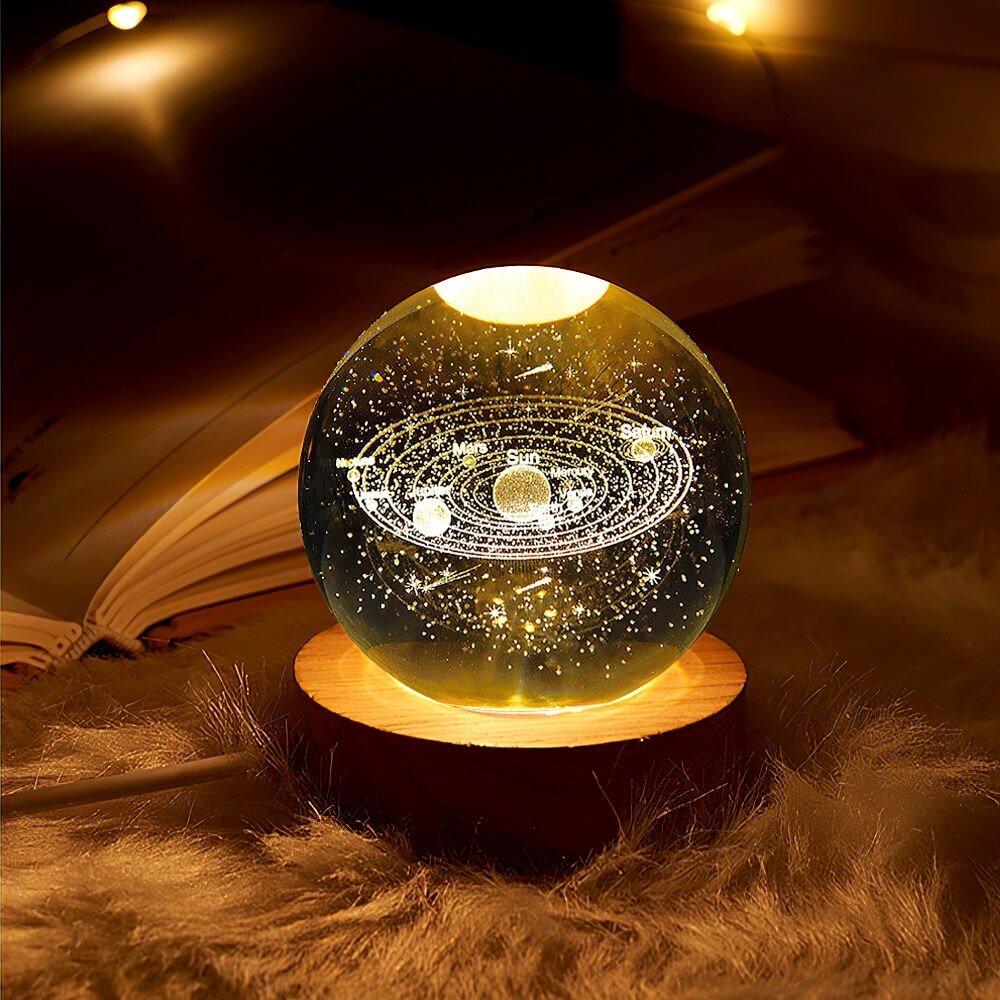Lampe Boule de Cristal Galaxie | COSMIC™ - petites-veilleuses - Astronaute