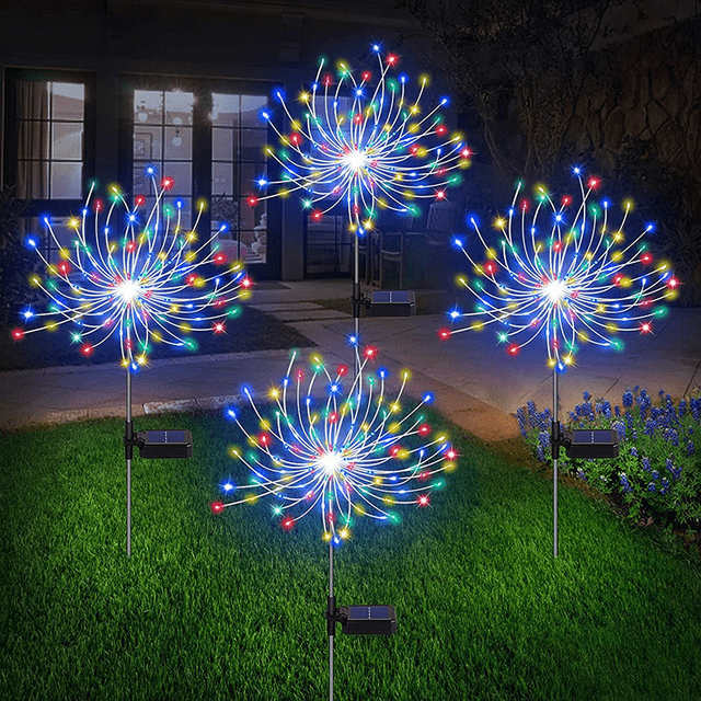Lampe Solaire de Jardin Feu d'Artifice | SOLAR™ - petites-veilleuses - Multicolore
