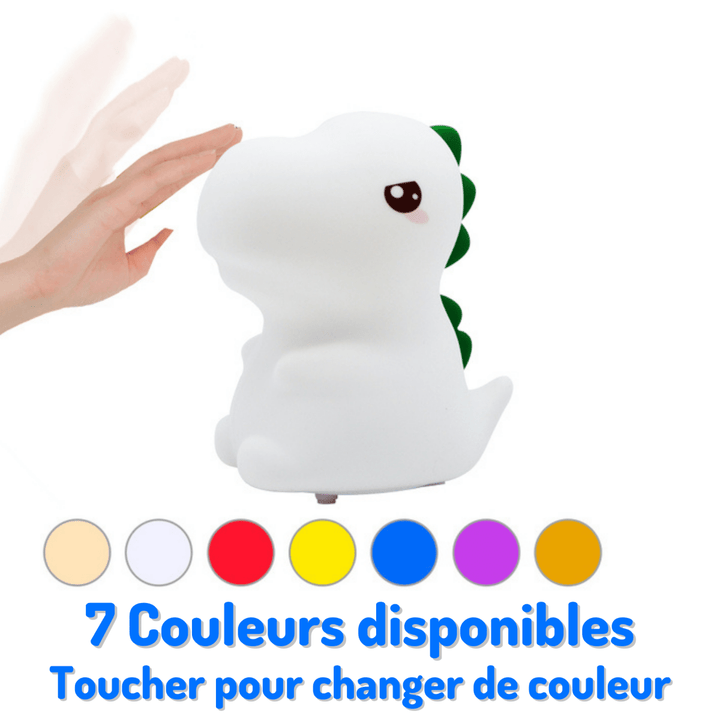 Veilleuse Dinosaure Mignon pour Enfant | MORPHY™ - petites-veilleuses - Blanc (7 couleurs)
